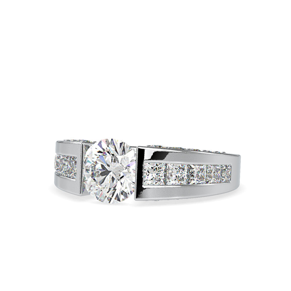 Prision Diamond Engagement Ring Platinum