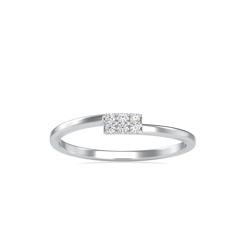 Sansa Round Stone Diamond Ring Platinum