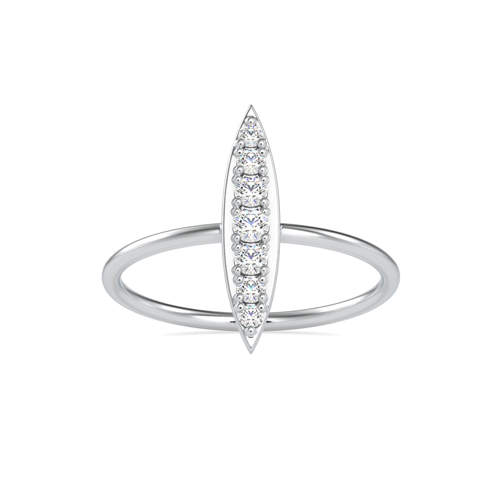 Agatha Round Cut Diamond Ring White gold