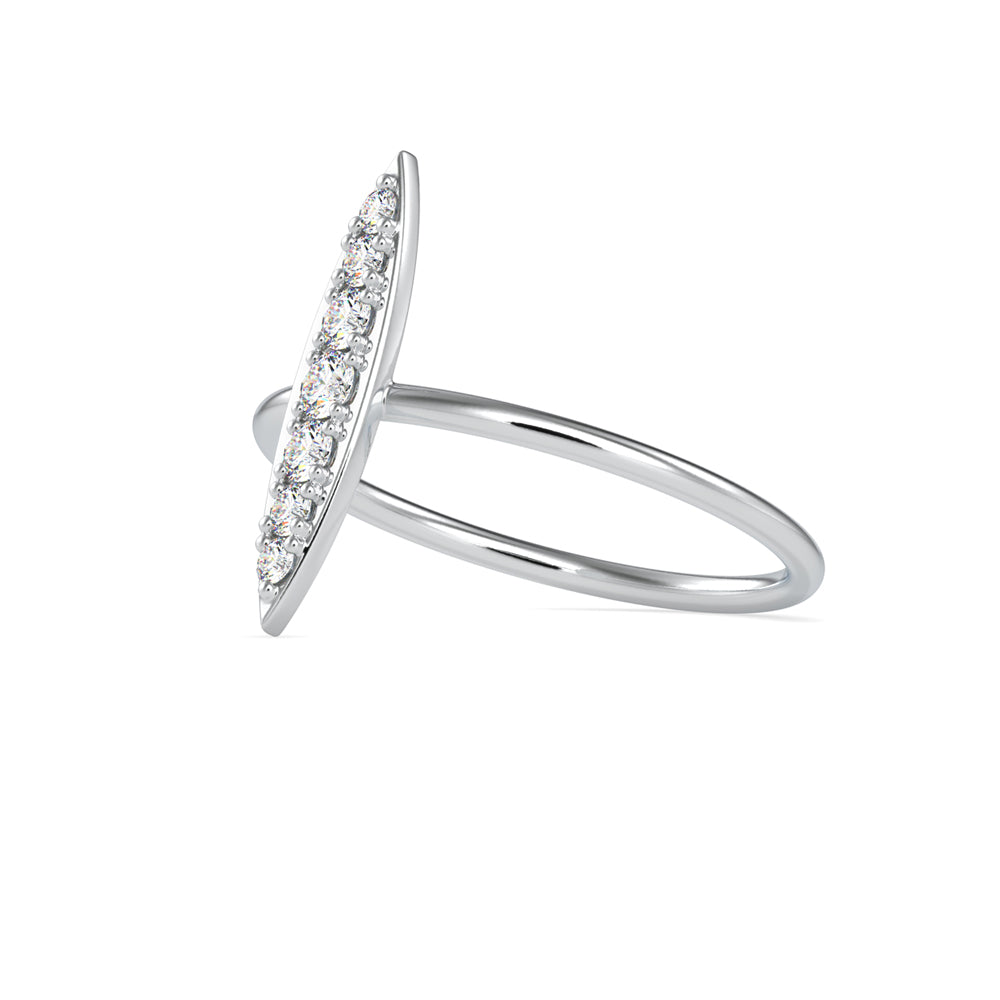 Agatha Round Cut Diamond Ring White gold