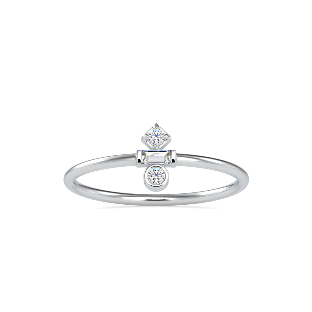 Zori Stone Baguette Diamond Ring Platinum