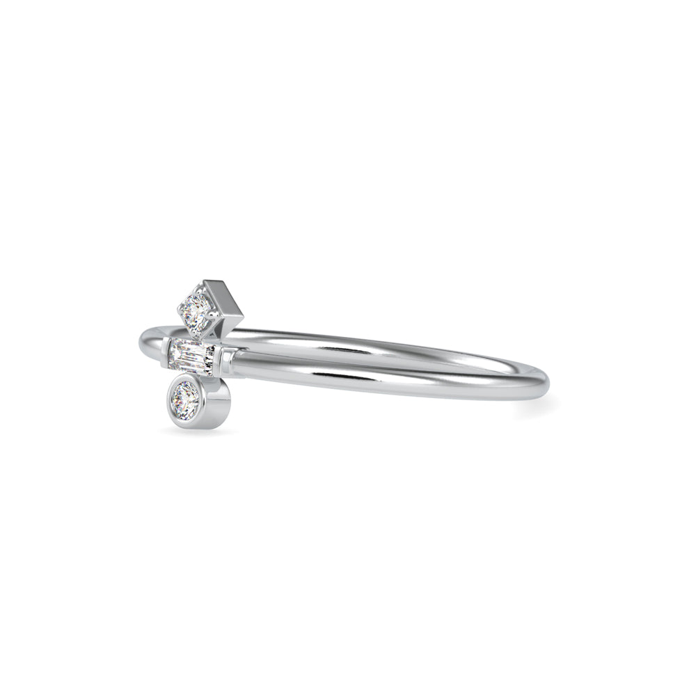 Zori Stone Baguette Diamond Ring Platinum