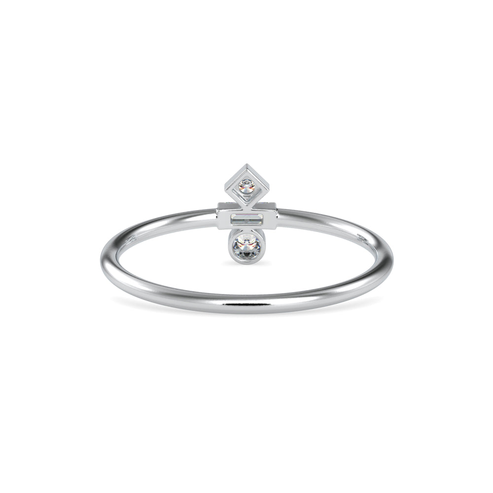 Zori Stone Baguette Diamond Ring Platinum