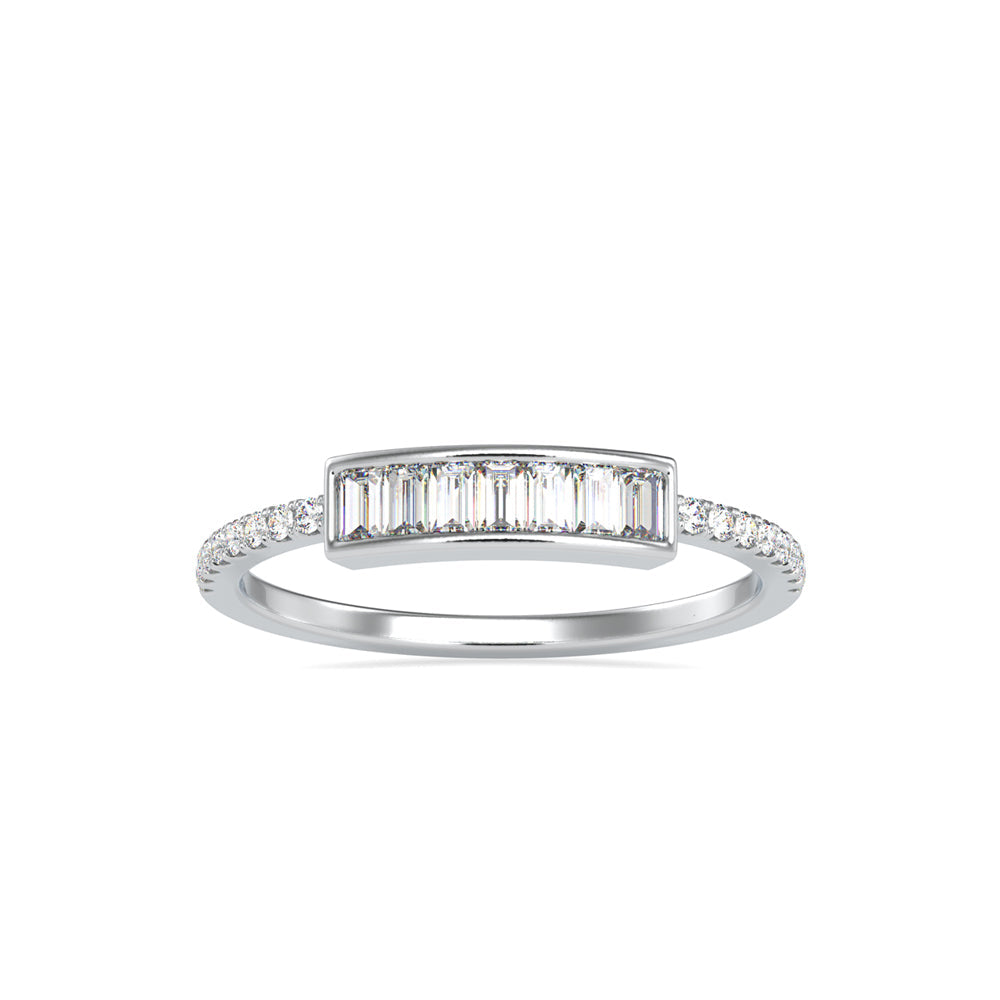 Madness Baguette Diamond Ring Platinum