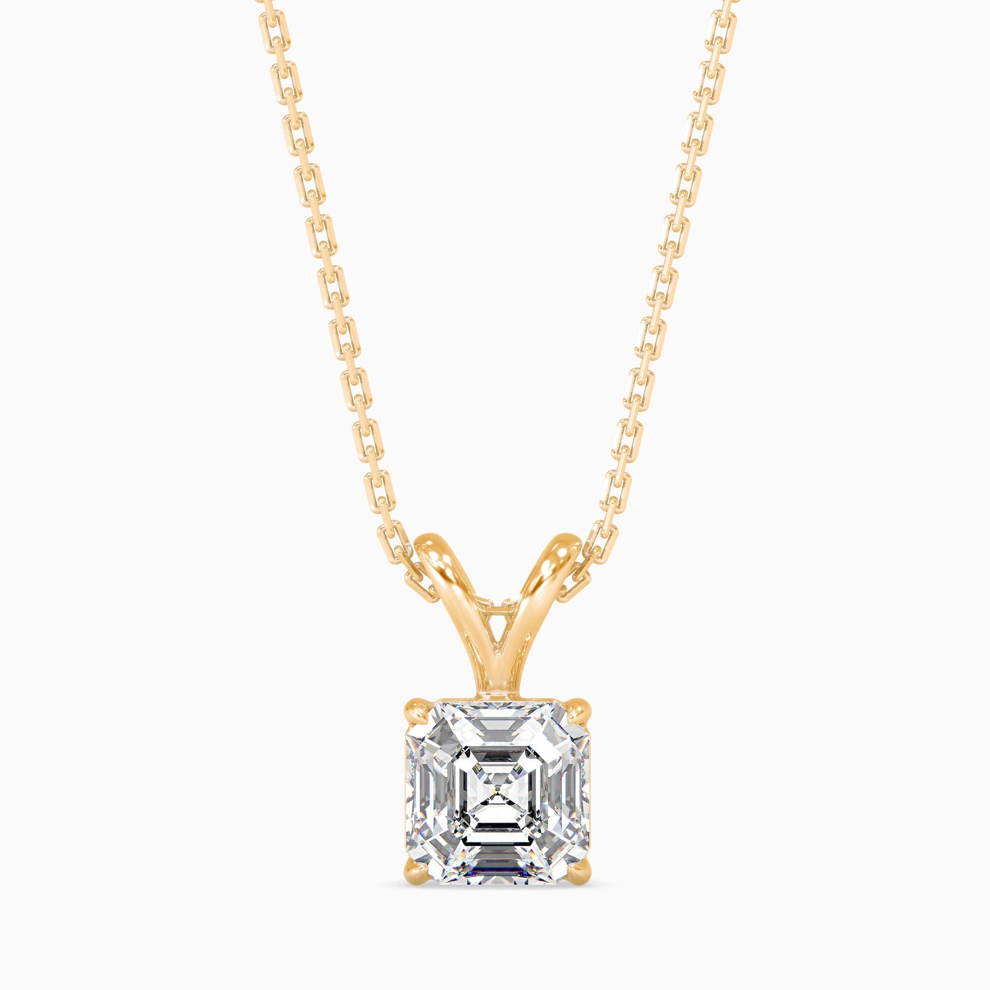 Ethereal Orbs Solitaire Pendant Yellow Gold