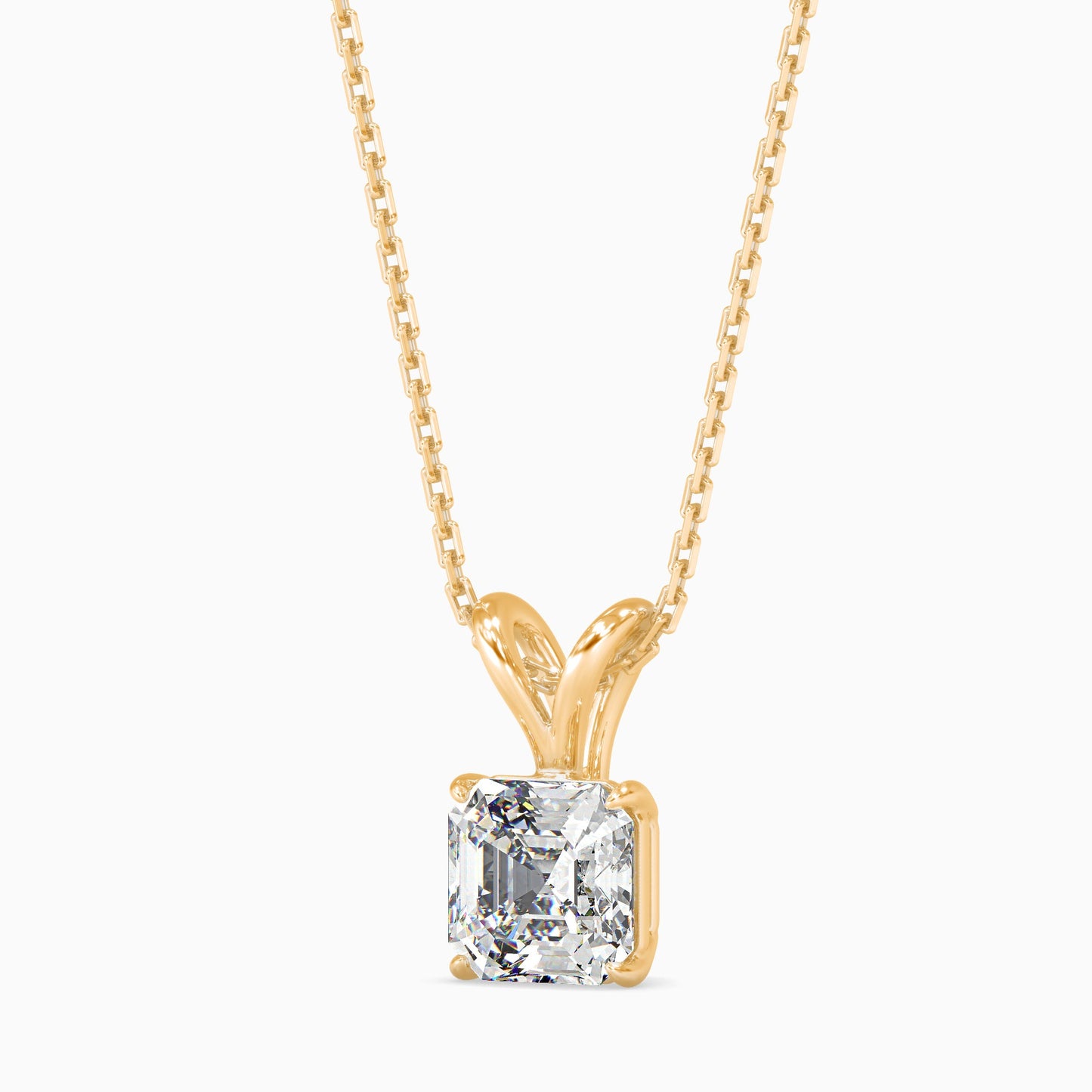 Ethereal Orbs Solitaire Pendant Yellow Gold
