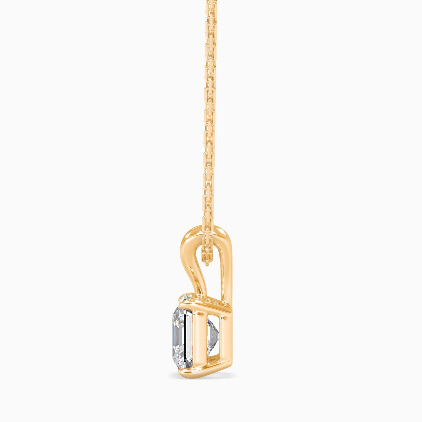 Ethereal Orbs Solitaire Pendant Yellow Gold