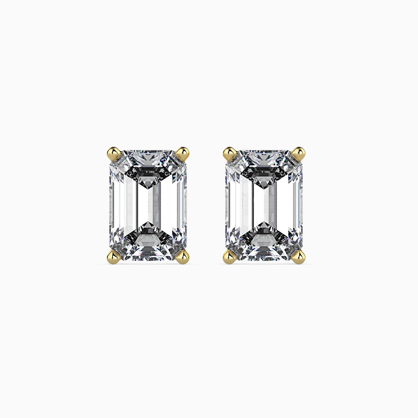 Exquisite Embers Solitaire Earring Yellow Gold