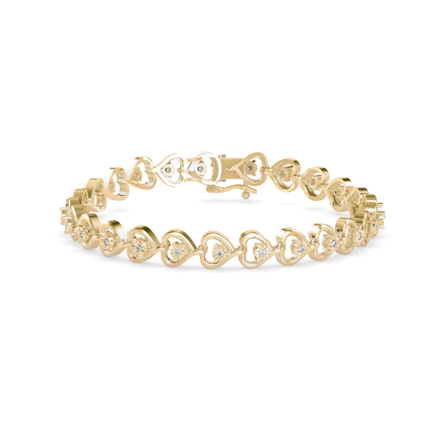 Frigga Diamond Tennis Bracelet Yellow Gold
