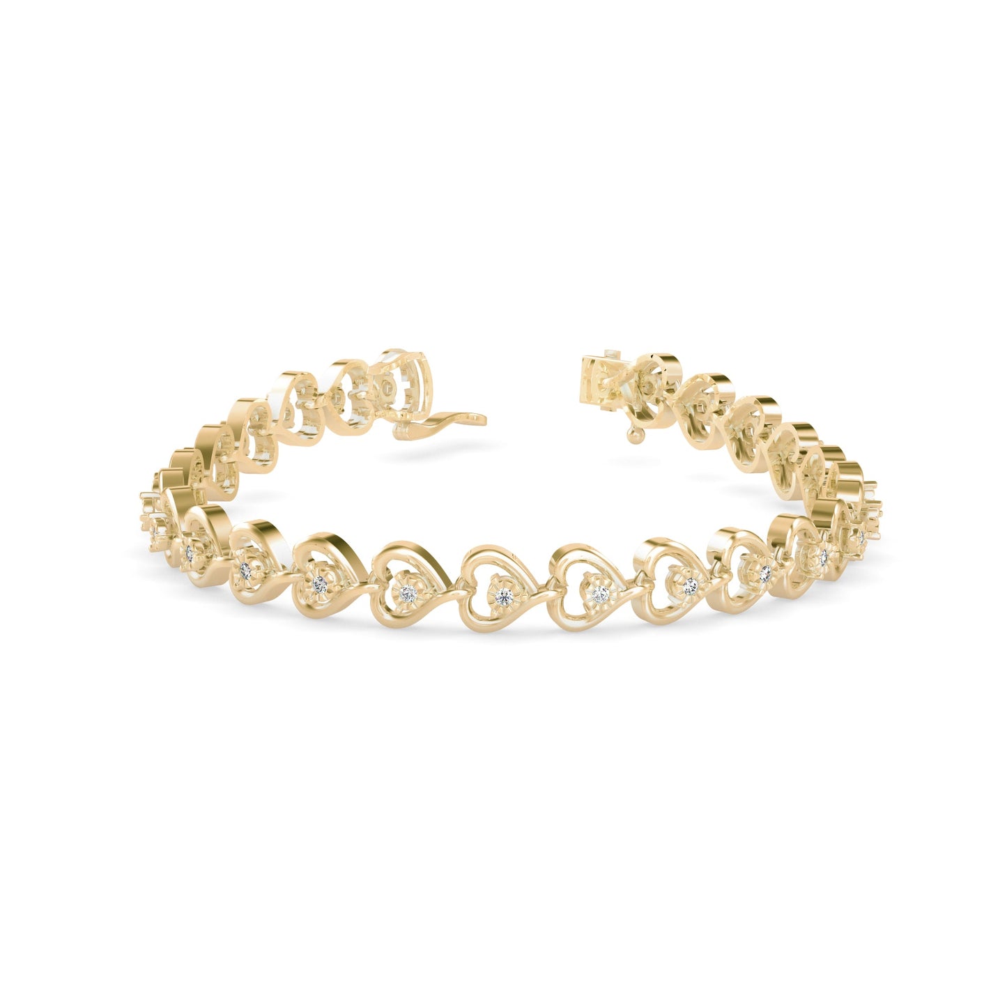 Frigga Diamond Tennis Bracelet Yellow Gold