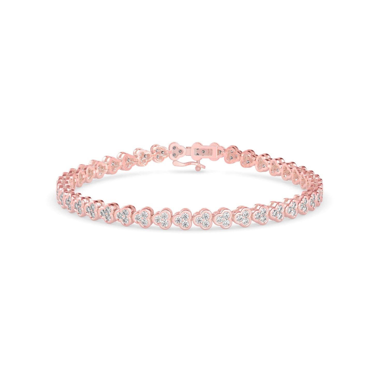Eclat Diamond Tennis Bracelet Rose Gold