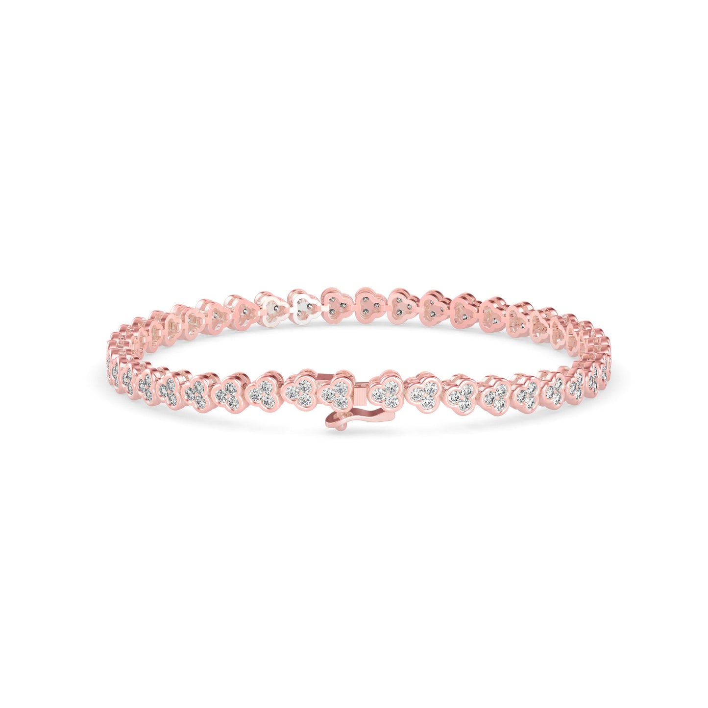 Eclat Diamond Tennis Bracelet Rose Gold