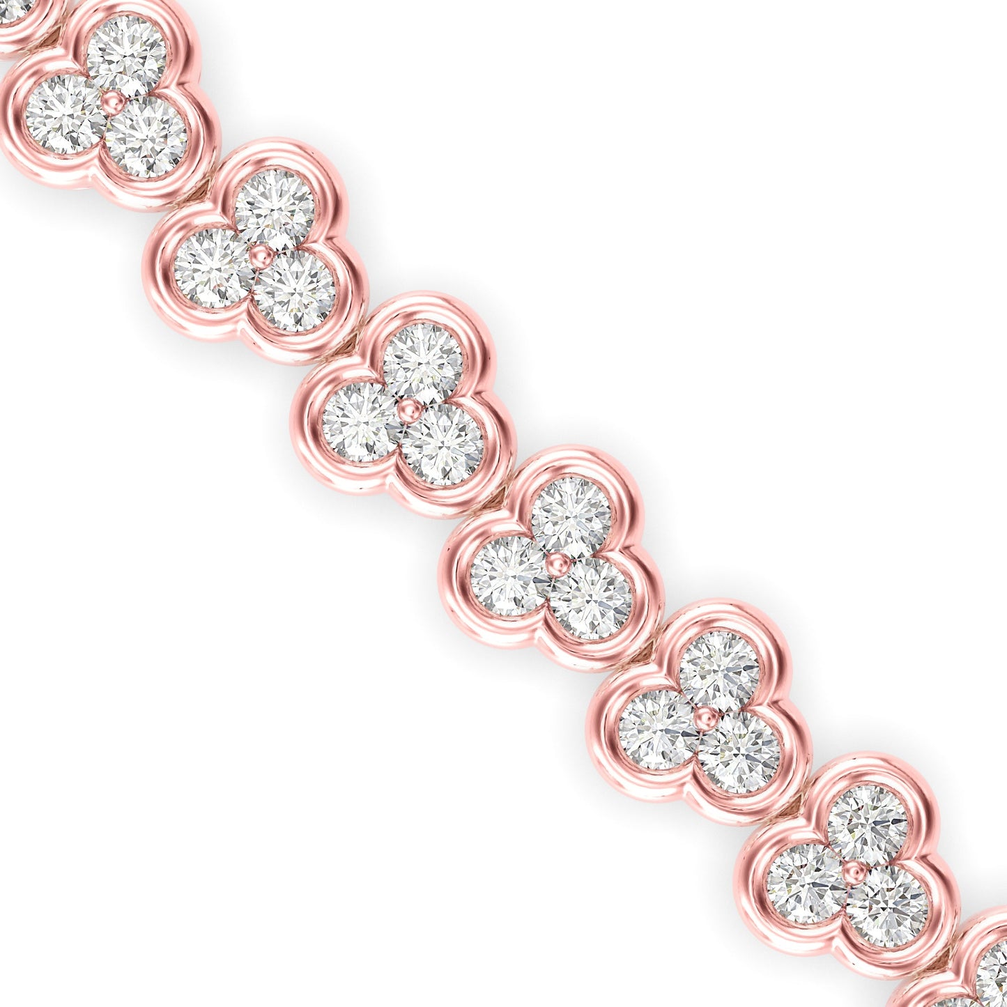 Eclat Diamond Tennis Bracelet Rose Gold