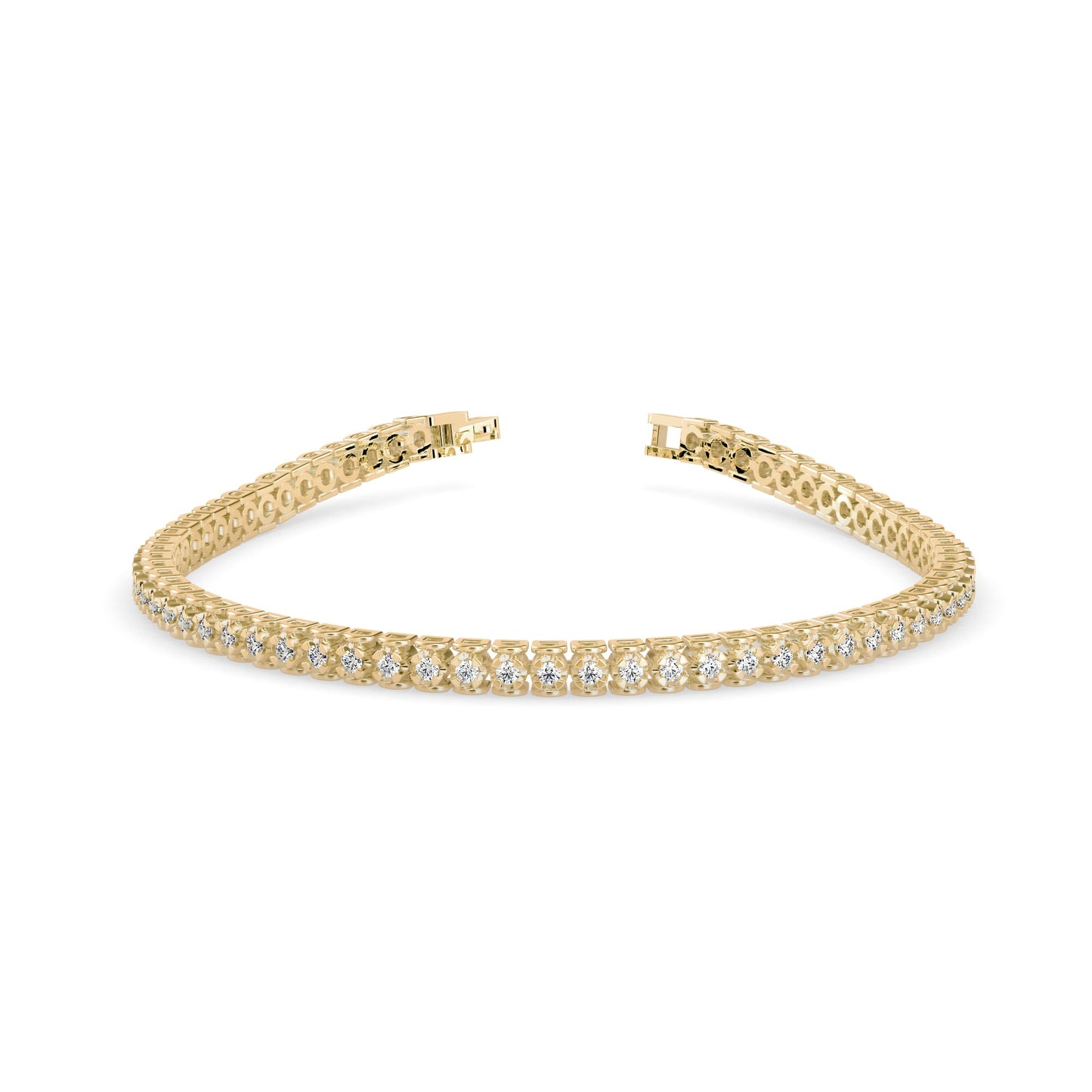 Orana Tennis Daimond Bracelet Yellow Gold