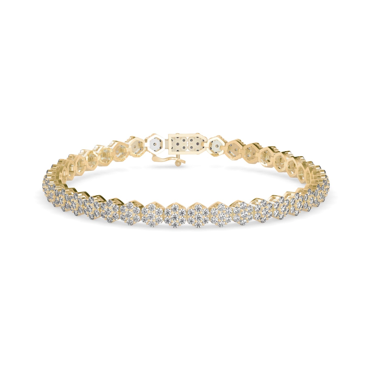 Fortuna Tennis Diamond Bracelet Yellow Gold