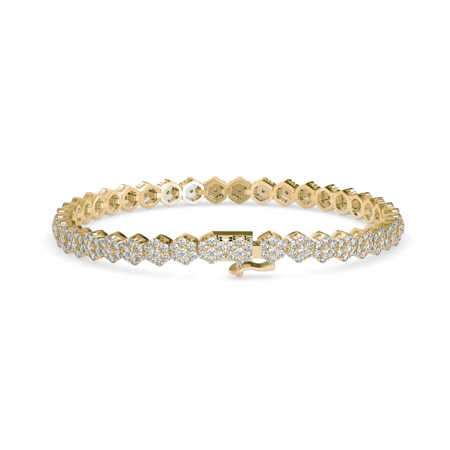 Fortuna Tennis Diamond Bracelet Yellow Gold