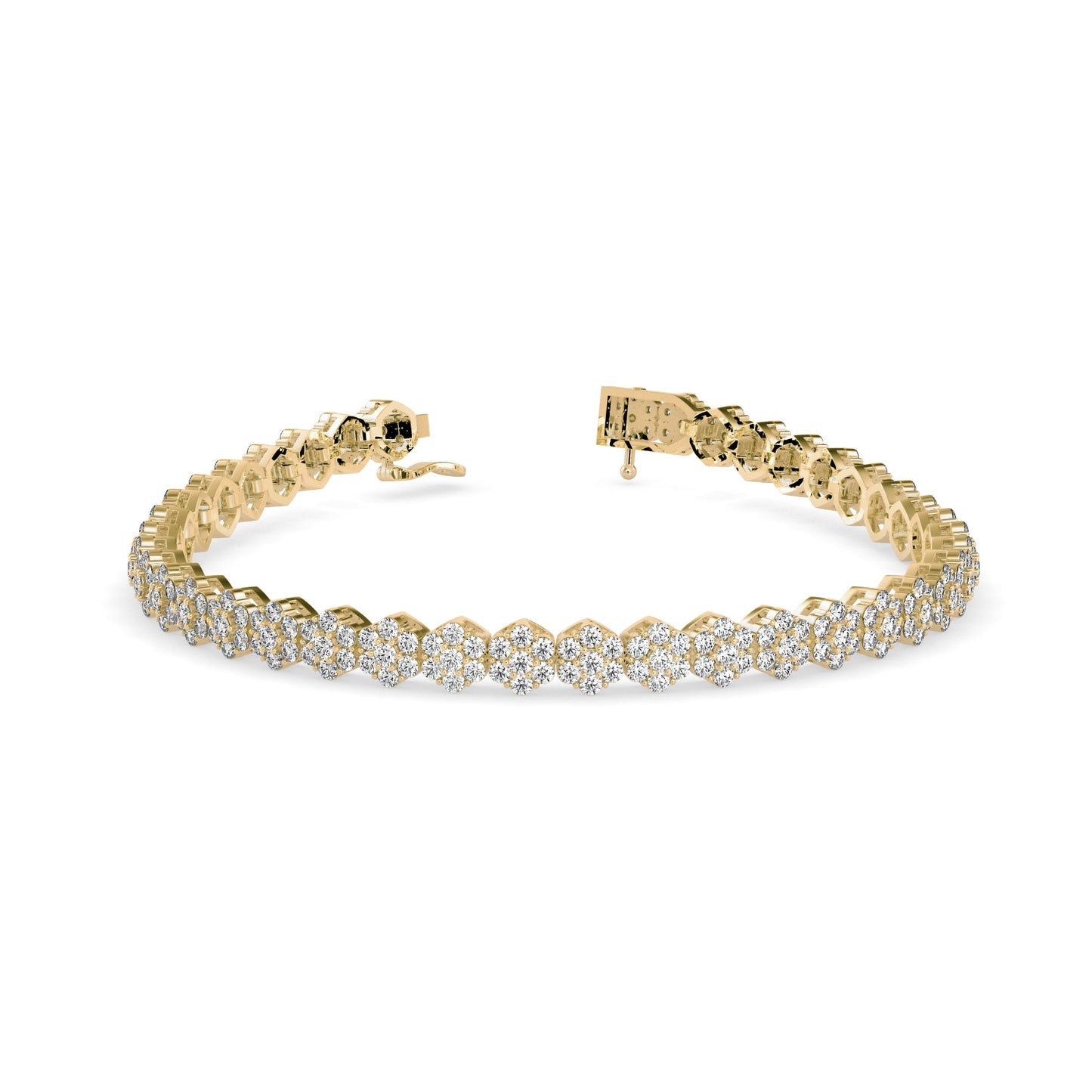Fortuna Tennis Diamond Bracelet Yellow Gold
