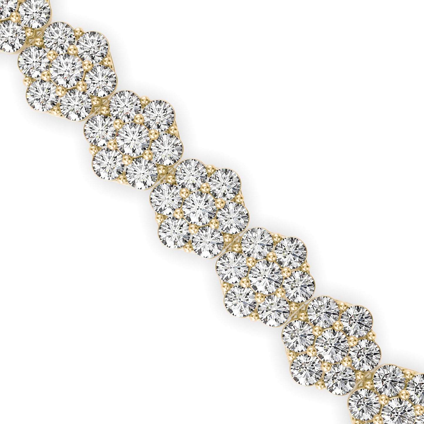 Fortuna Tennis Diamond Bracelet Yellow Gold