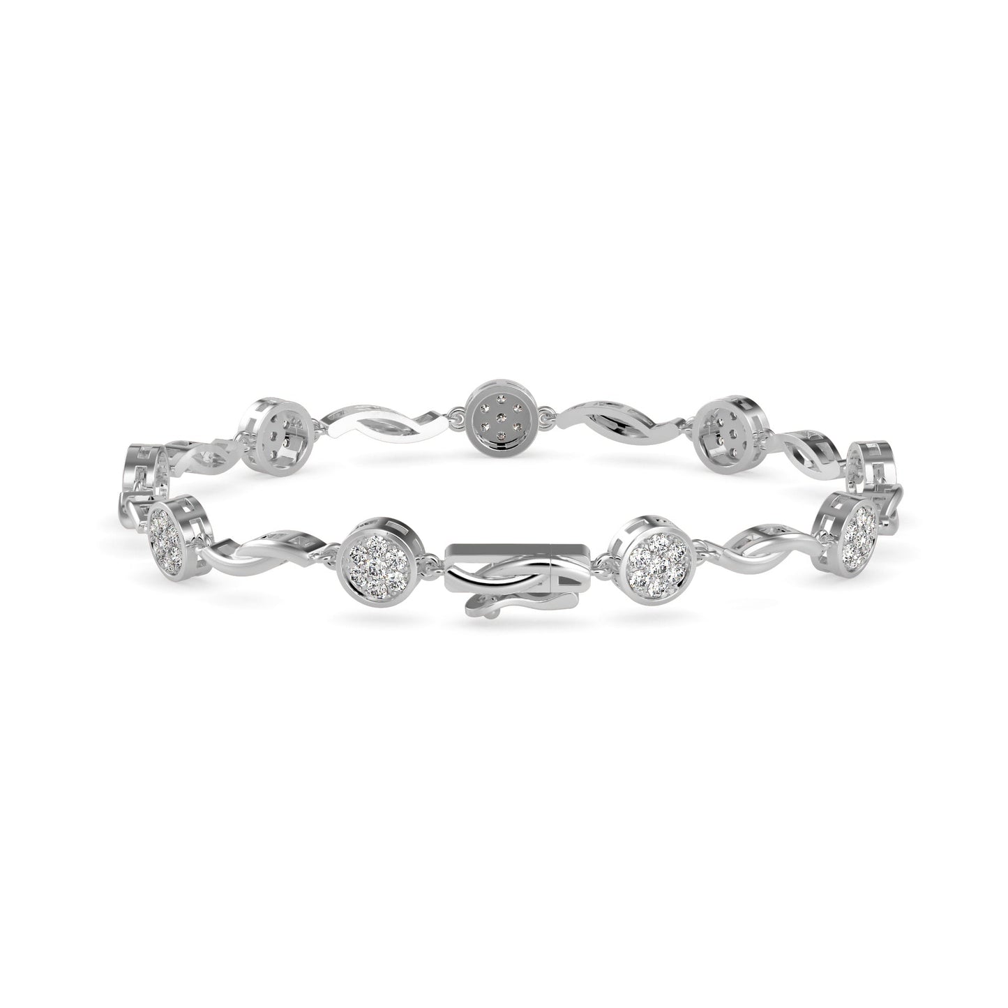 Opulent Diamond Tennis Bracelet Platinum