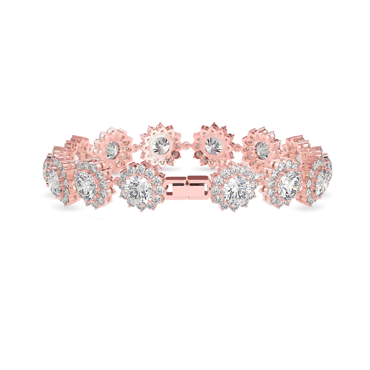 Luscious Diamond Tennis Bracelet Rose Gold