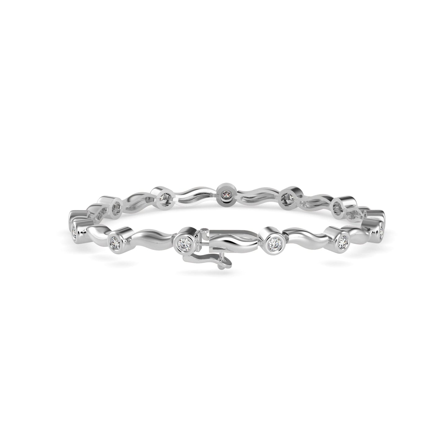 Holocaust Diamond Tennis Bracelet Platinum