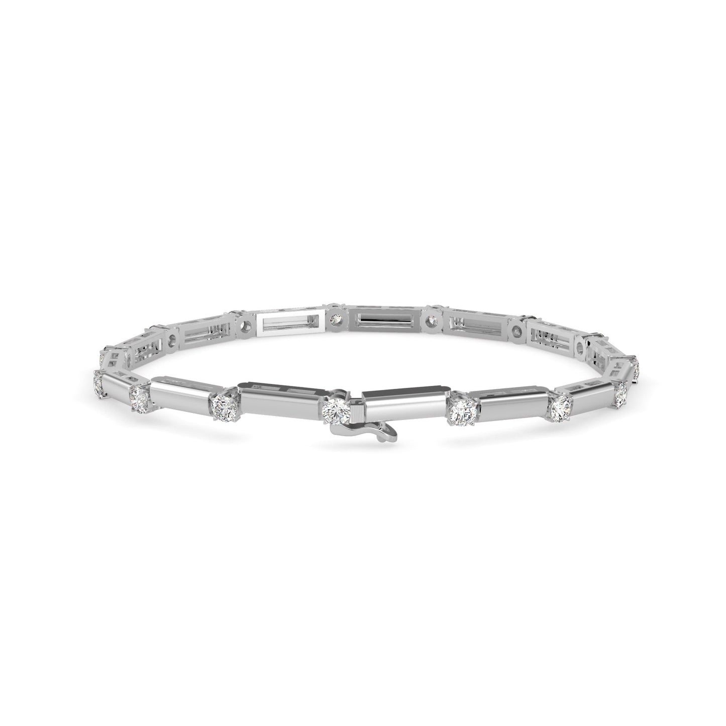 Inferno Diamond Tennis Bracelet Platinum
