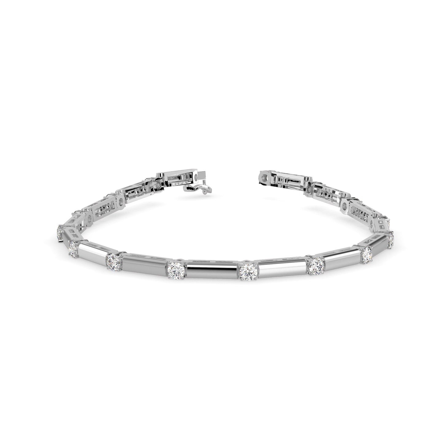 Inferno Diamond Tennis Bracelet Platinum