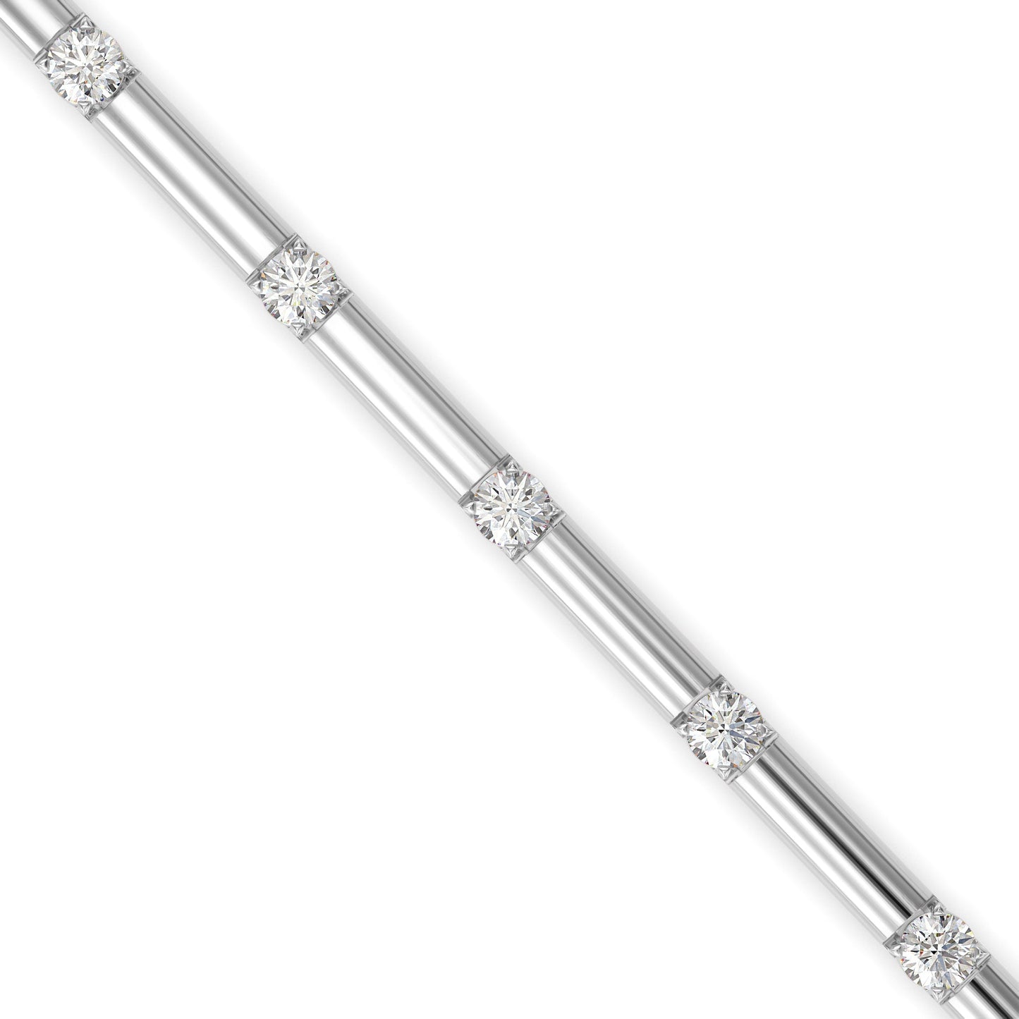 Inferno Diamond Tennis Bracelet Platinum