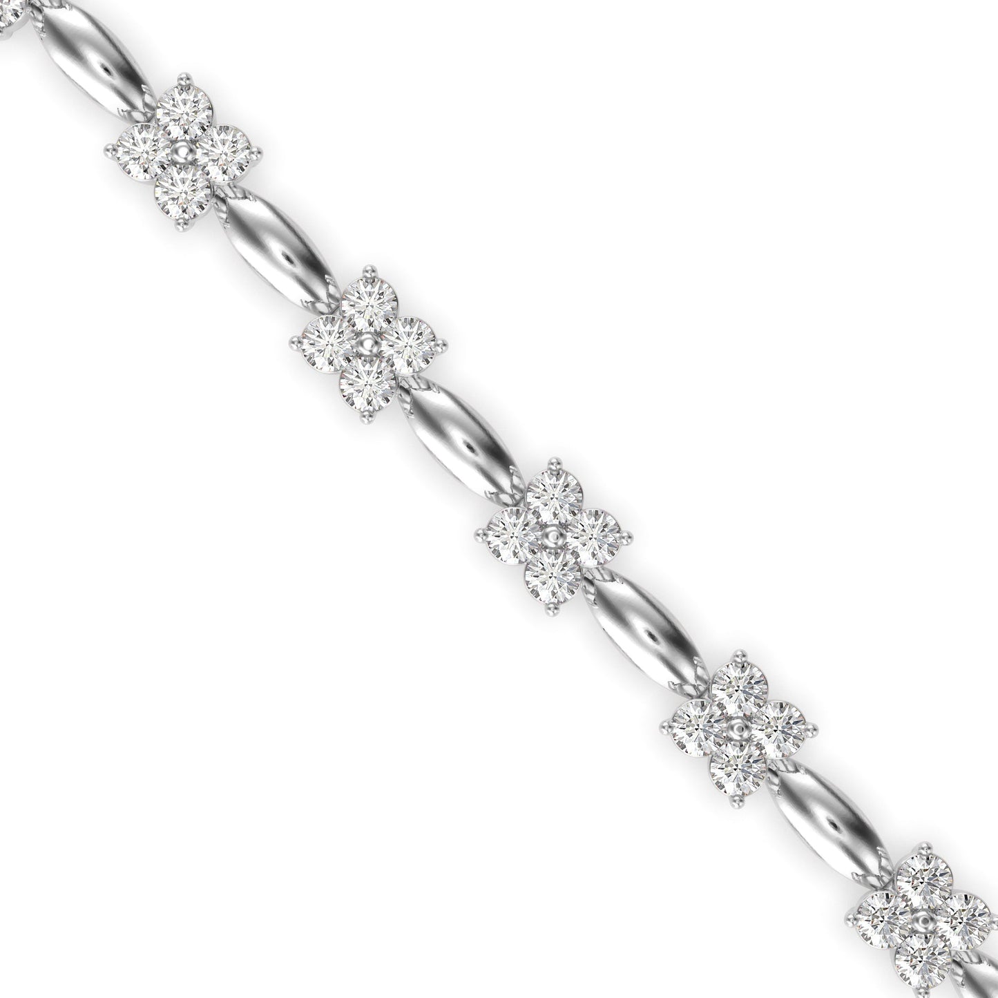 Misery Diamond Tennis Bracelet White Gold