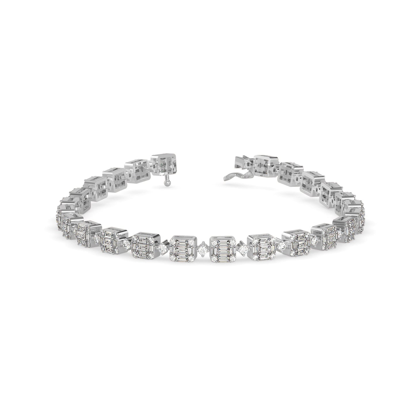 Sage Tennis Diamond Bracelet Platinum