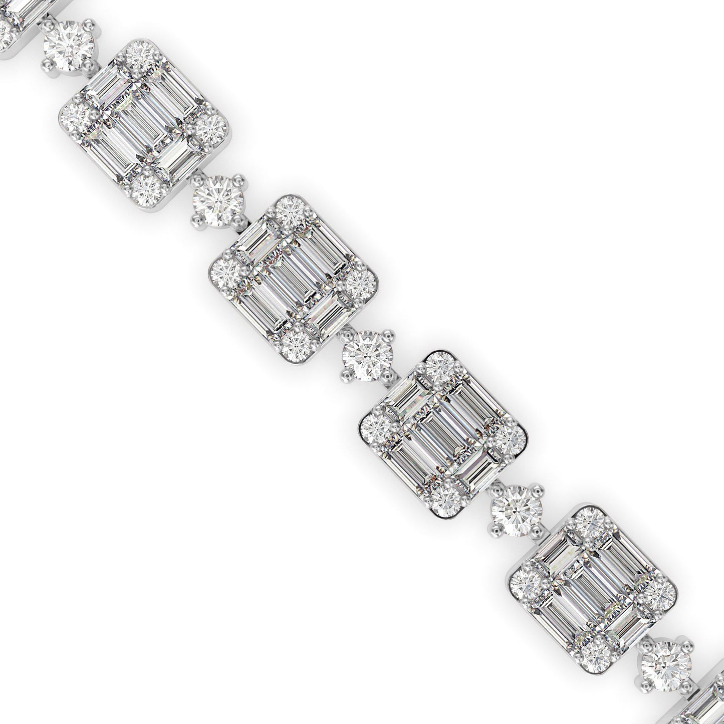 Sage Tennis Diamond Bracelet Platinum