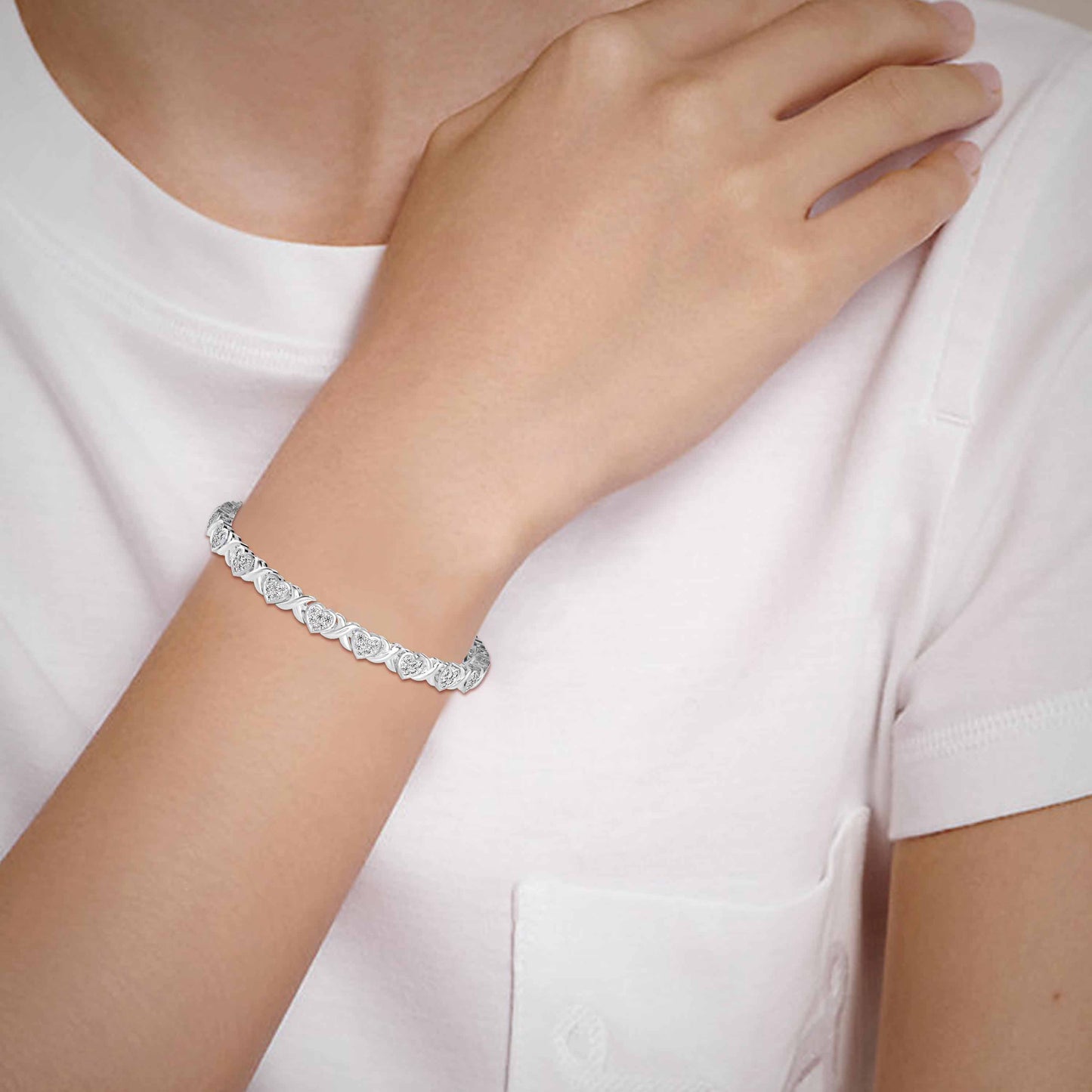 Eminent Diamond Tennis Bracelet Platinum