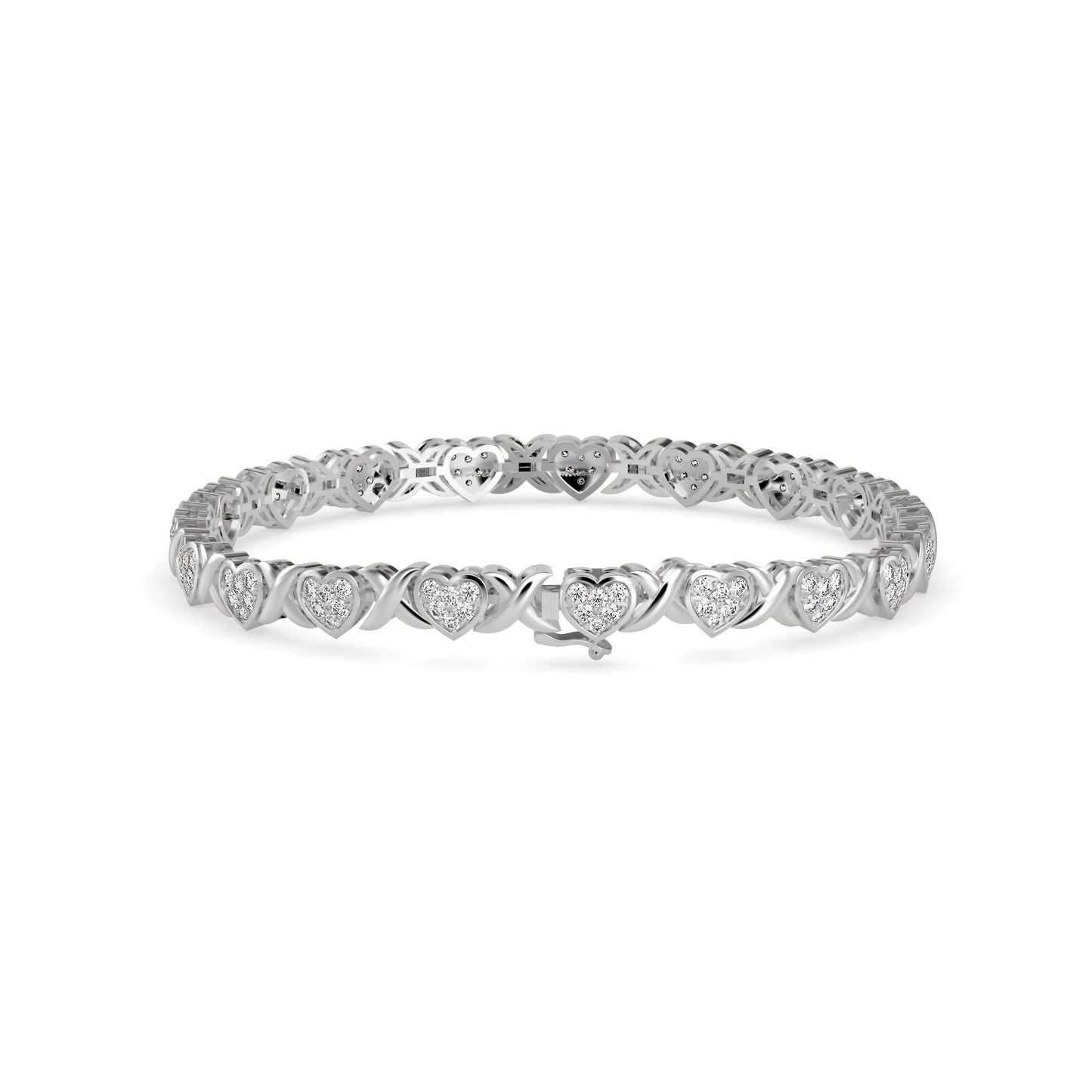 Eminent Diamond Tennis Bracelet White Gold
