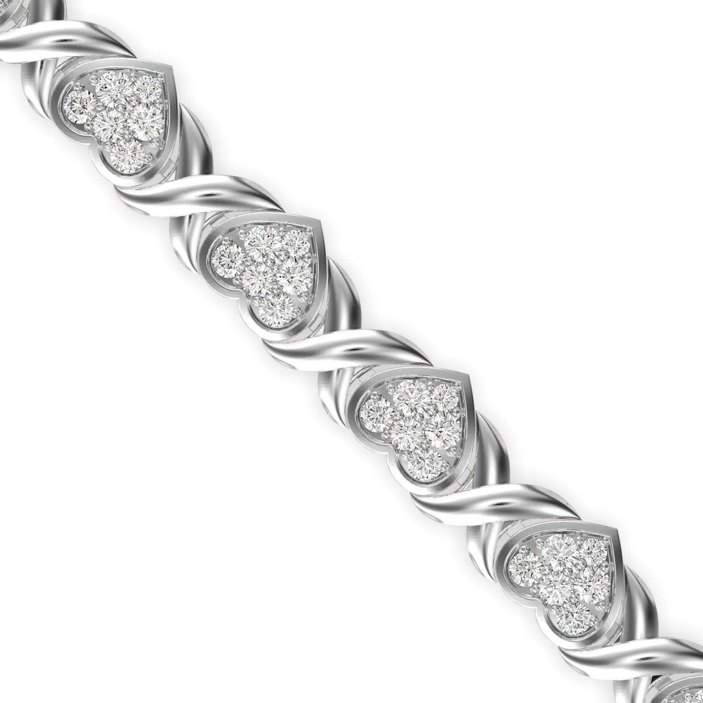 Eminent Diamond Tennis Bracelet Platinum