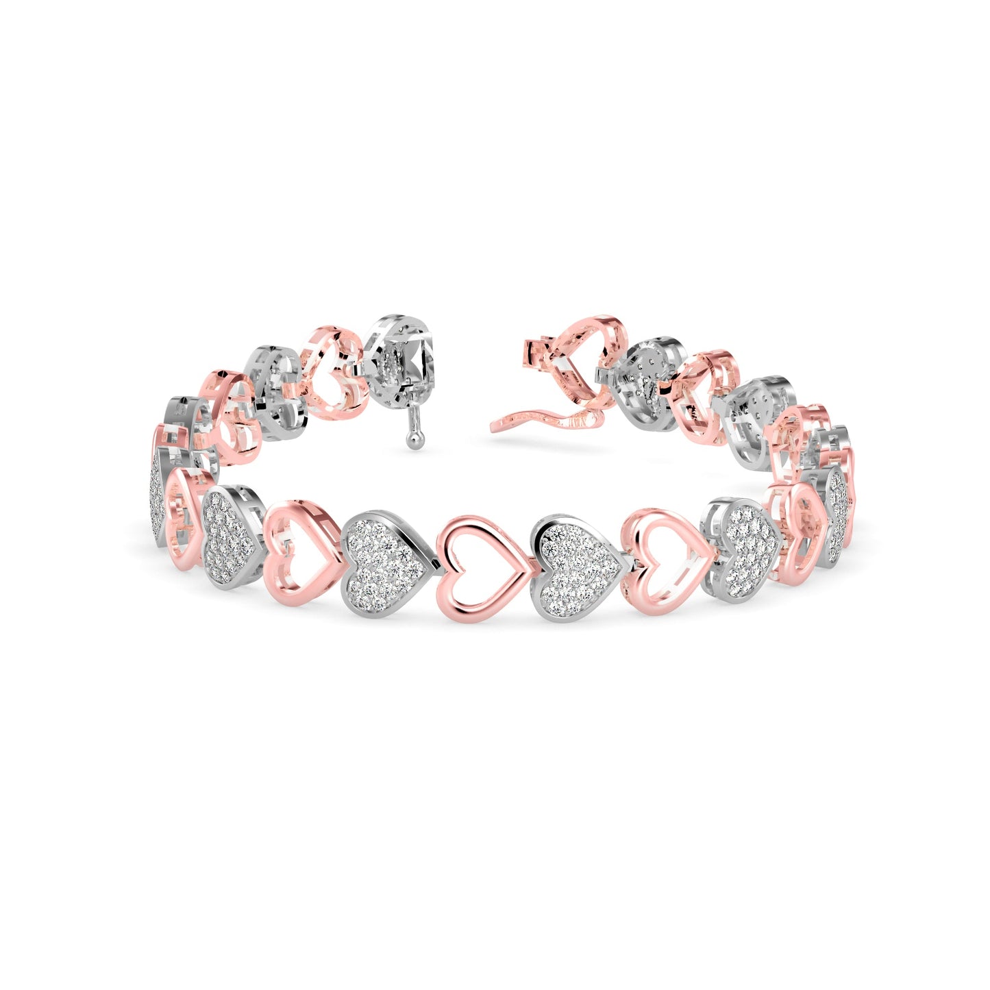 Fierce Diamond Bracelet Rose Gold