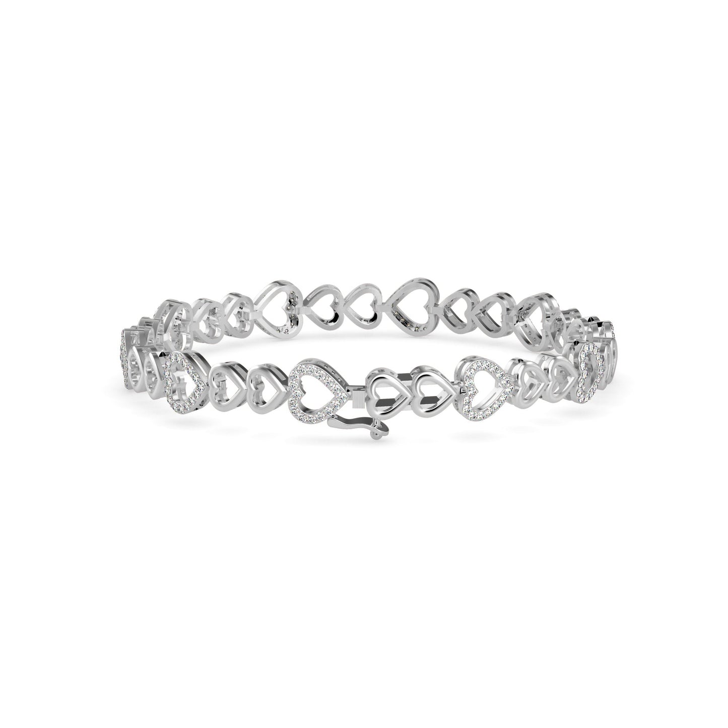 Firm Diamond Bracelet White Gold