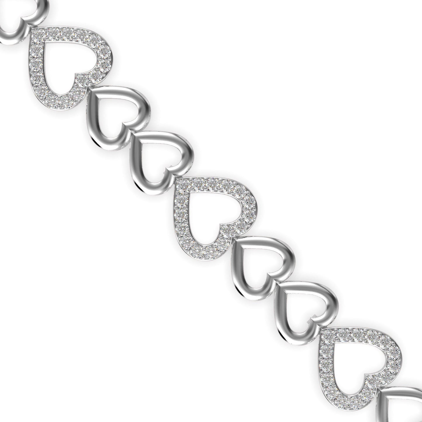 Firm Diamond Bracelet White Gold