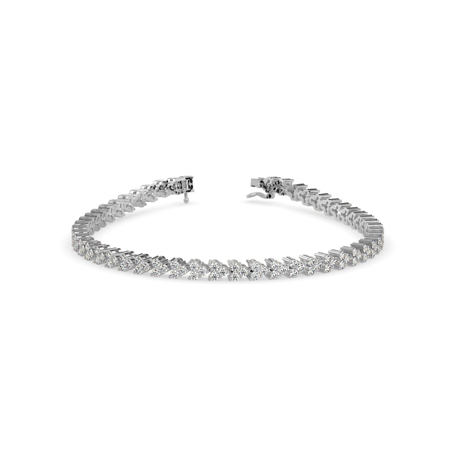 Myraid Diamond Tennis Bracelet Platinum