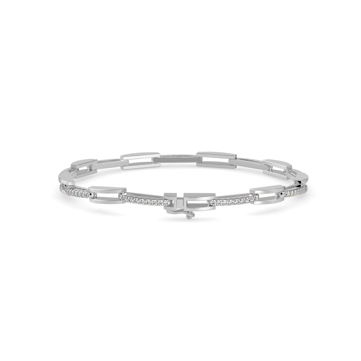 Facile Tennis Diamond Bracelet White Gold
