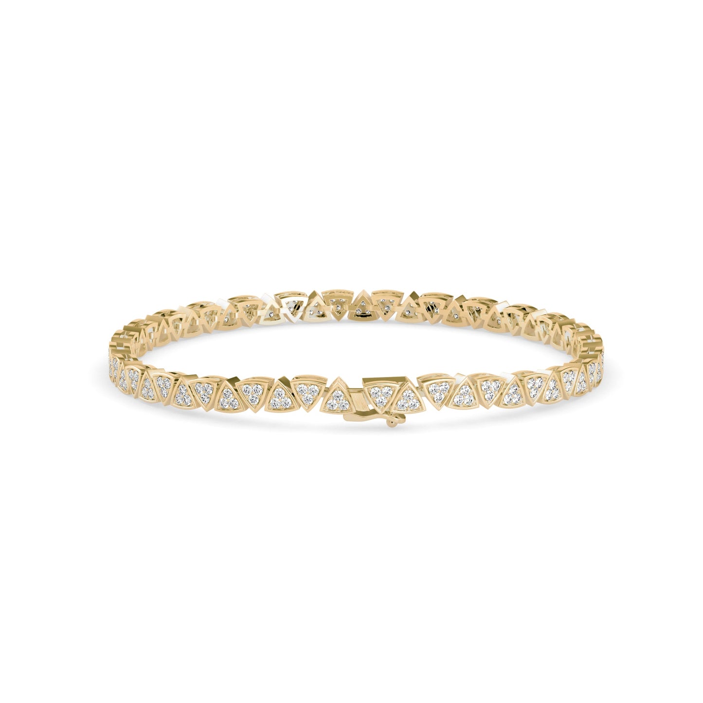 Luminery Tennis Diamond Bracelet Yellow Gold