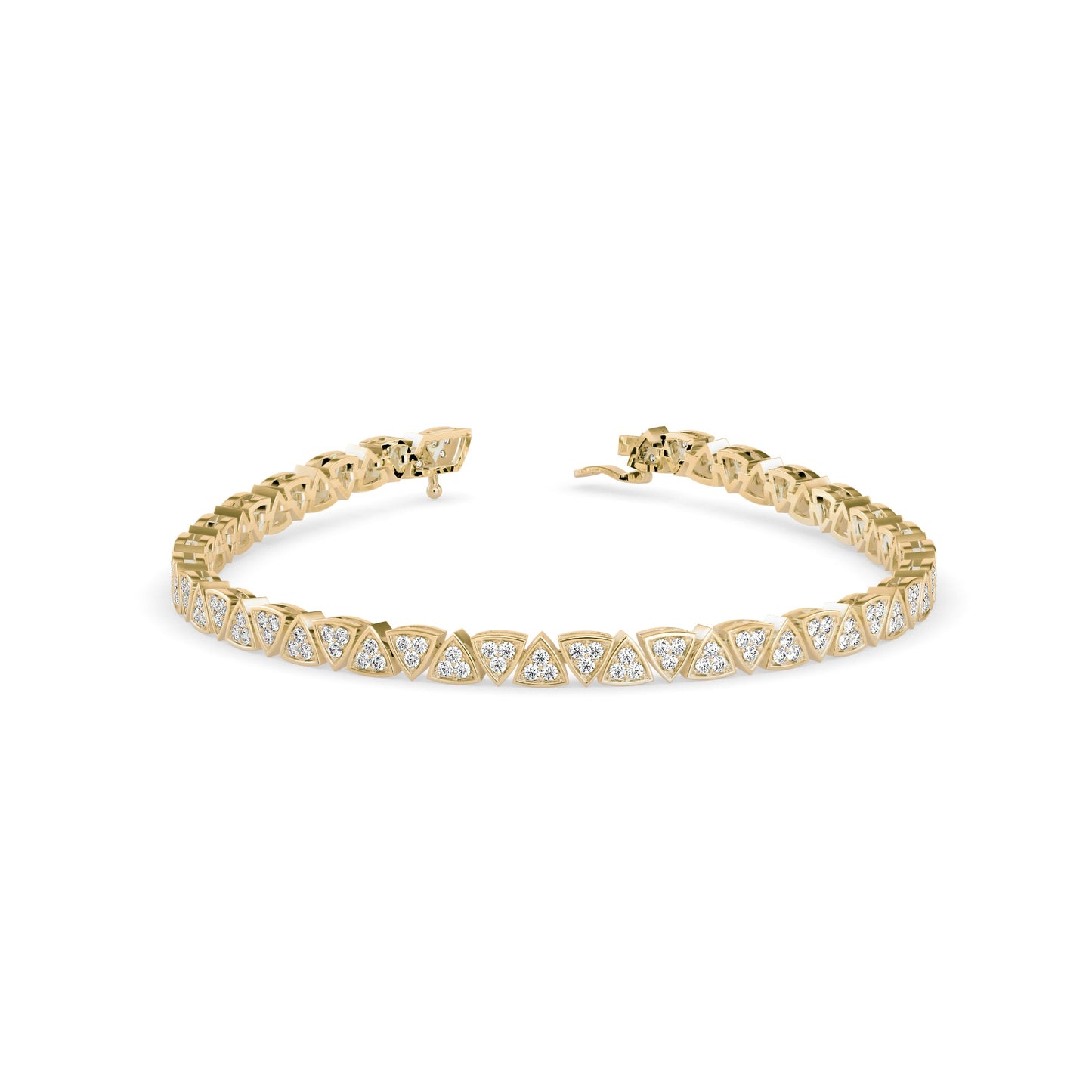 Luminery Tennis Diamond Bracelet Yellow Gold