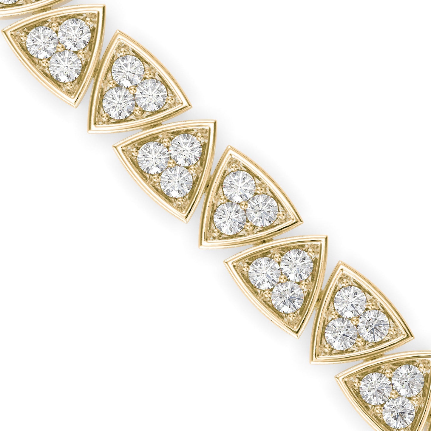 Luminery Tennis Diamond Bracelet Yellow Gold