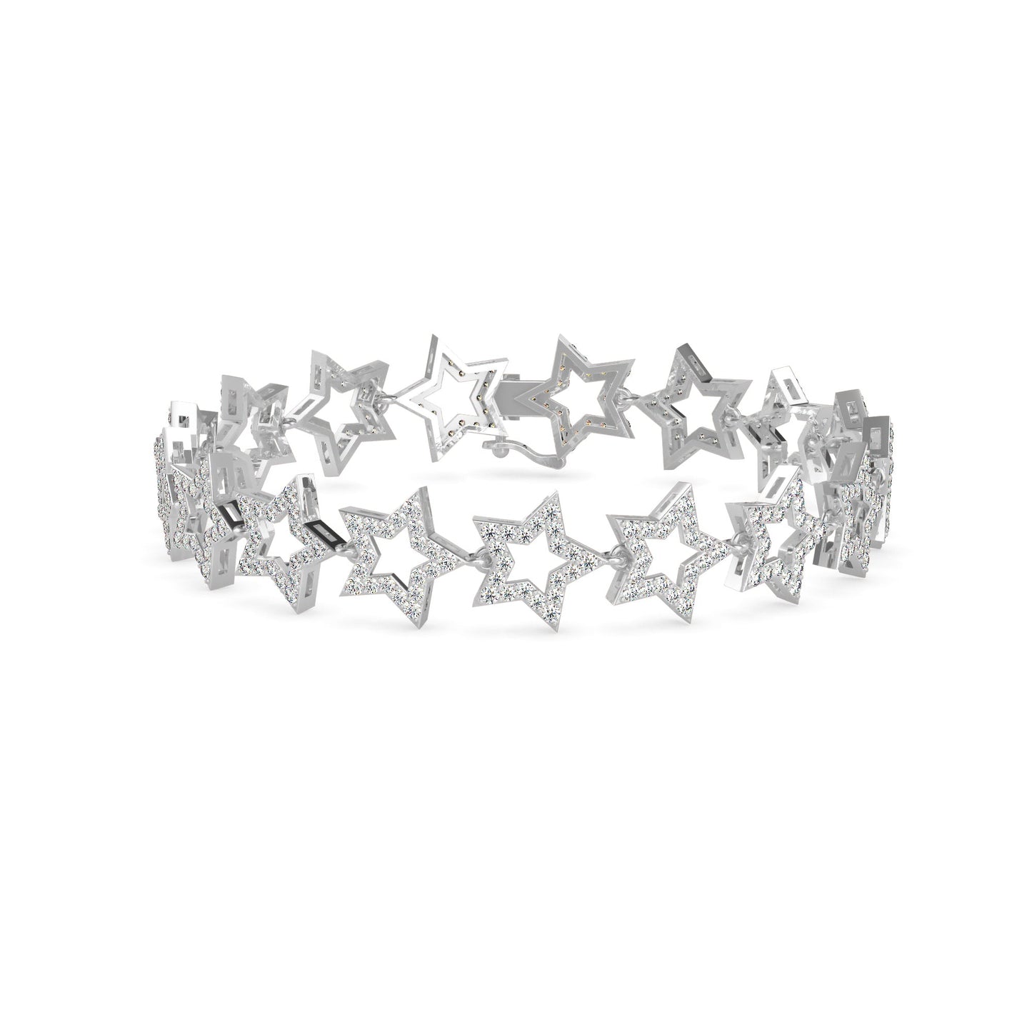 Orb Diamond Tennis Bracelet Platinum