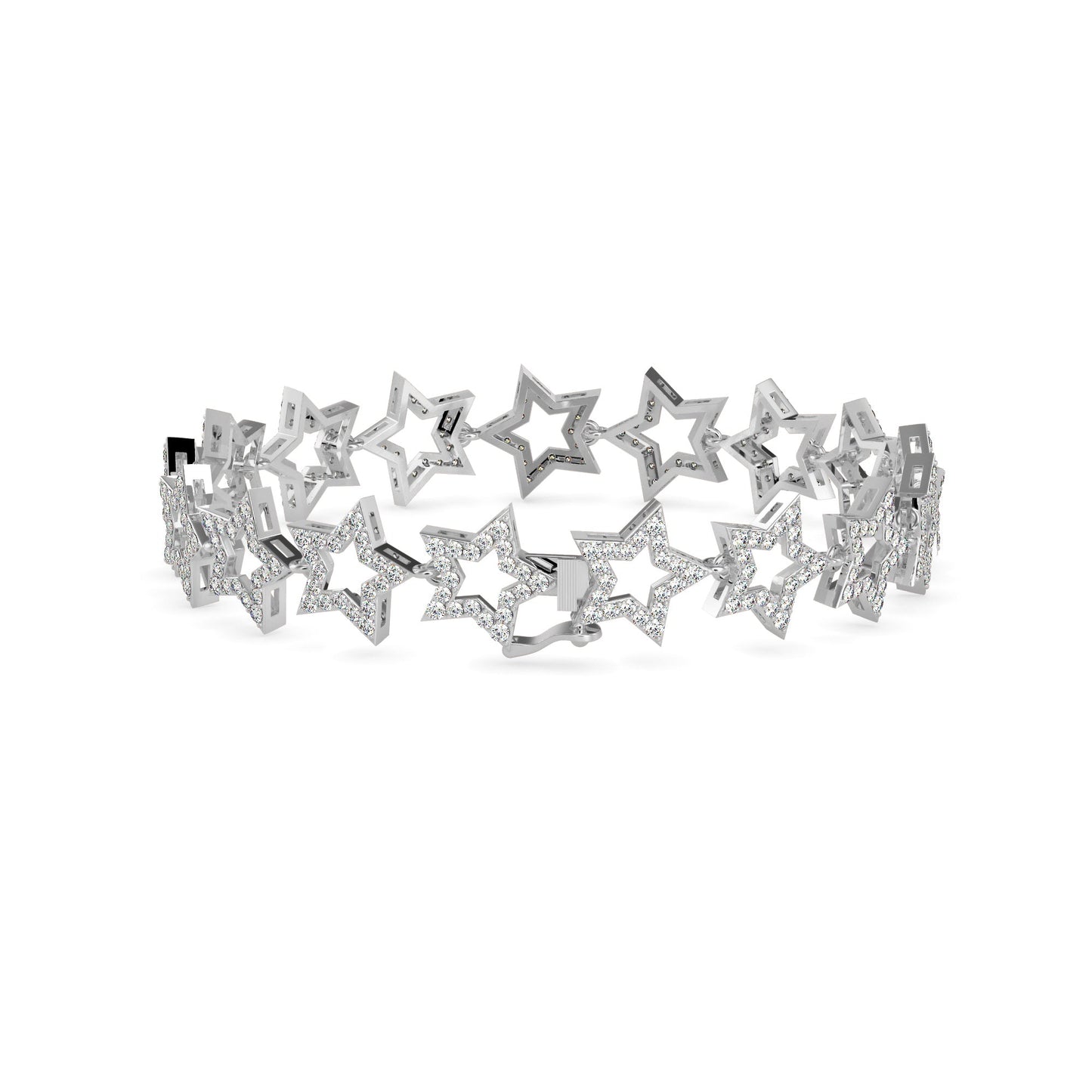 Orb Diamond Tennis Bracelet Platinum