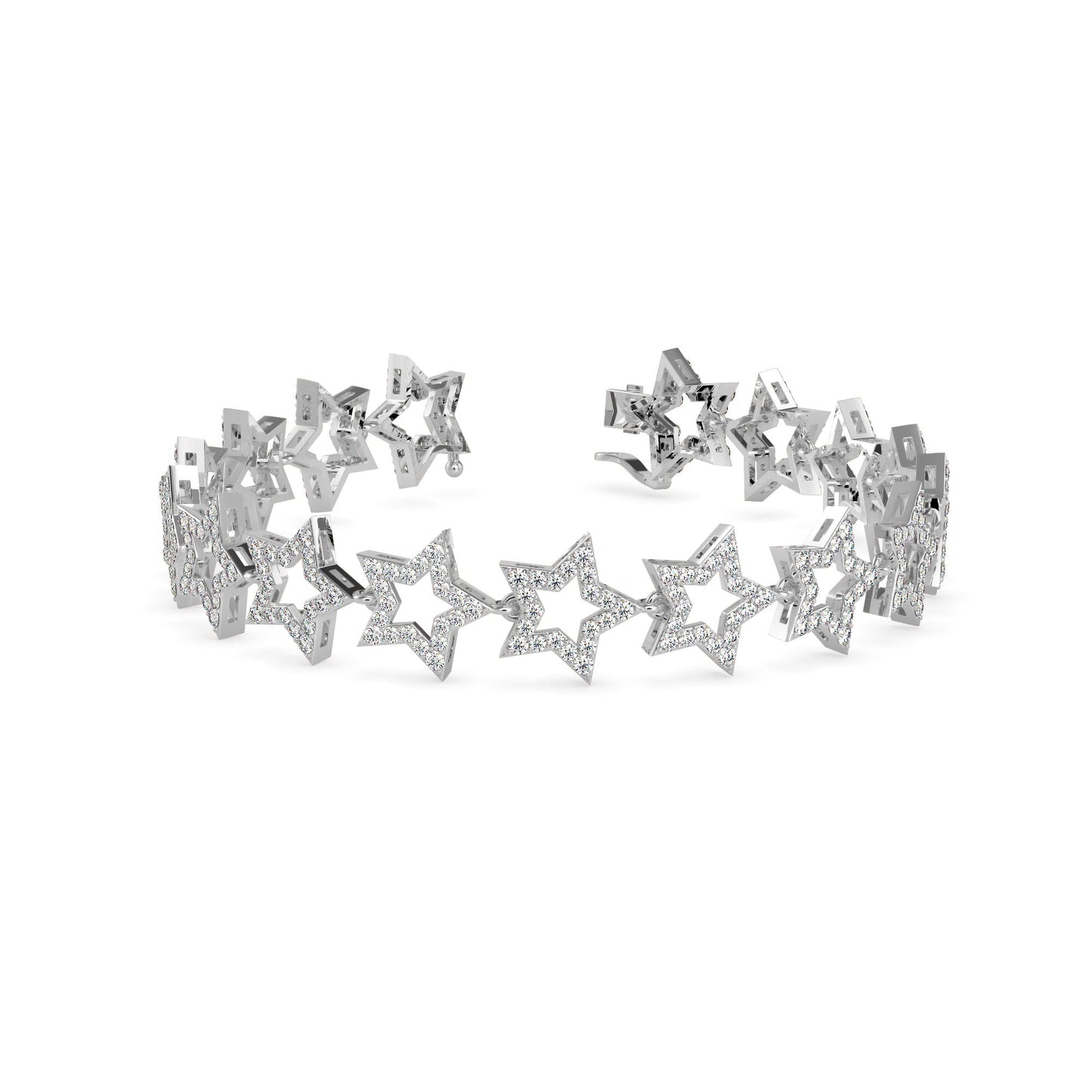 Orb Diamond Tennis Bracelet Platinum