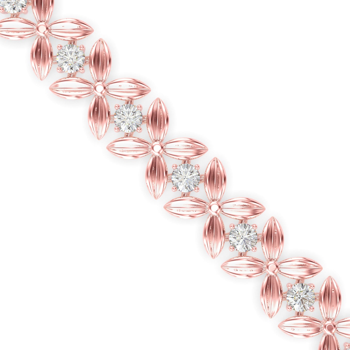 Argyle Diamond Tennis Bracelet Rose Gold