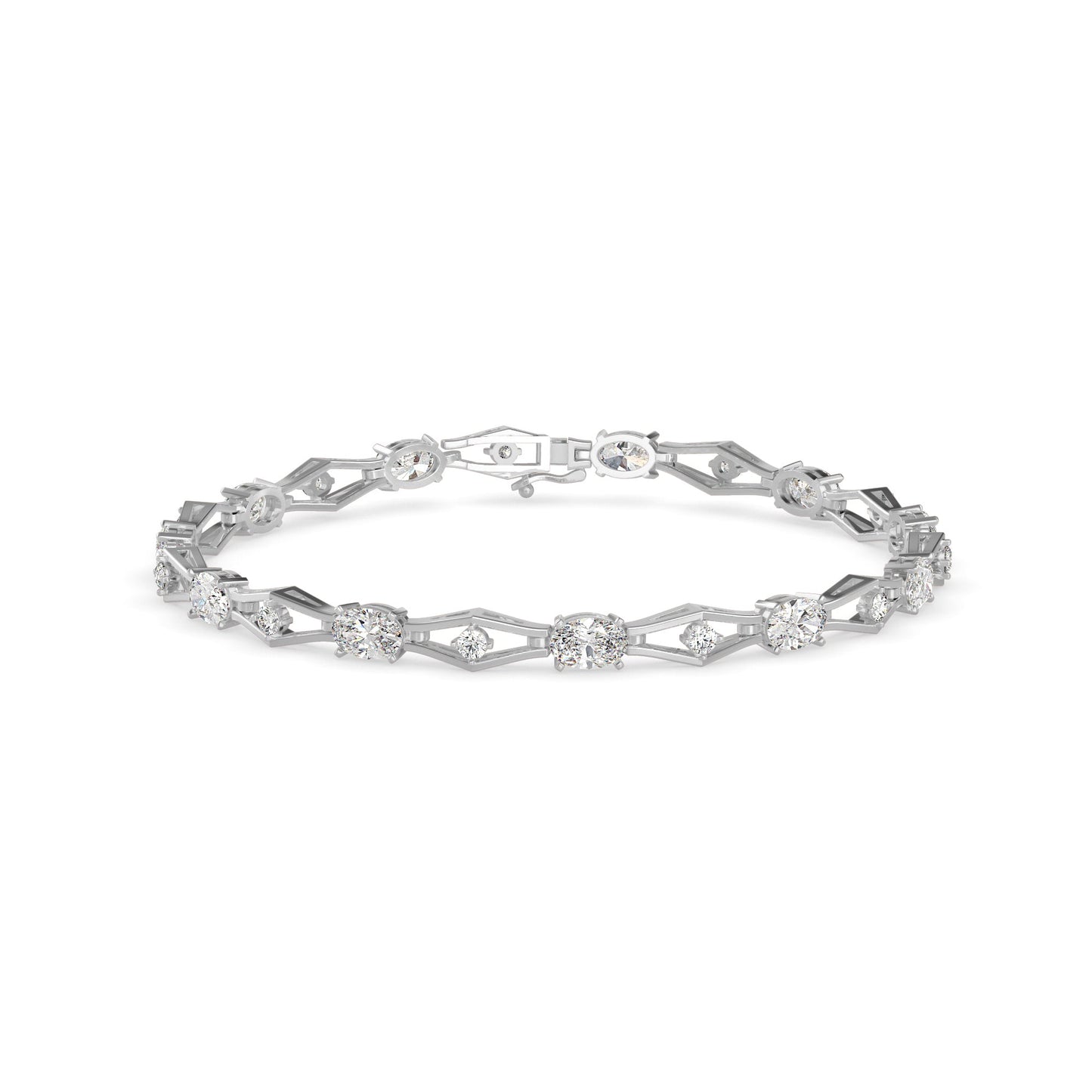 Dynast Tennis Diamond Bracelet Platinum