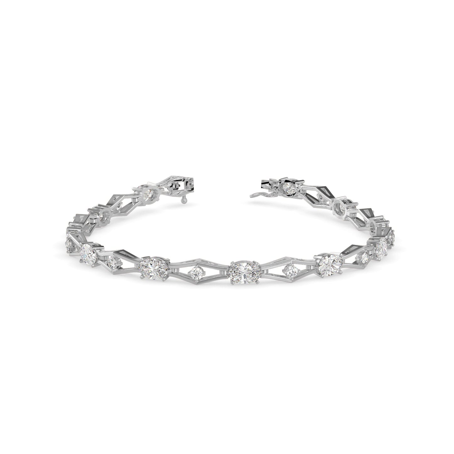 Dynast Tennis Diamond Bracelet Platinum