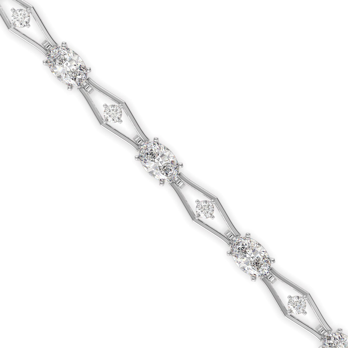 Dynast Tennis Diamond Bracelet Platinum