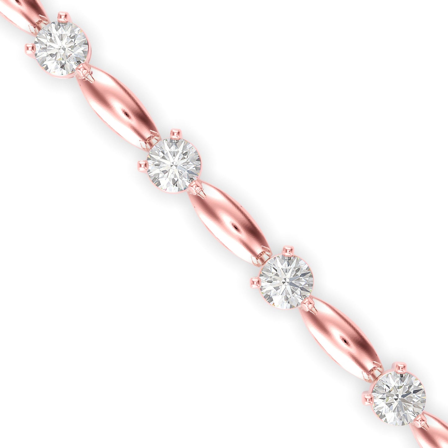 Palisade Tennis Diamond Bracelet Rose Gold